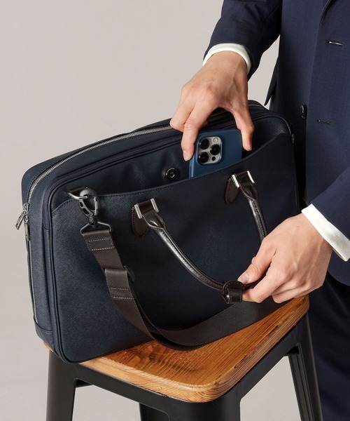 TAKEO KIKUCHI（タケオキクチ）の「コーデュラ（R） コーティング ブリーフケース（ビジネスバッグ・メンズ・ネイビー/ブラック・00）」の15枚目の写真