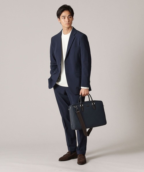 TAKEO KIKUCHI（タケオキクチ）の「コーデュラ（R） コーティング ブリーフケース（ビジネスバッグ・メンズ・ネイビー/ブラック・00）」の18枚目の写真