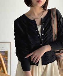 シャーリング」に該当するカーディガン/ボレロファッション通販