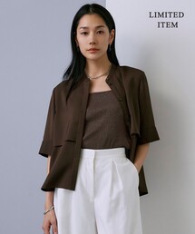 ICB☆アイシービー Soft Double Twill ブラウス /ブラウン系