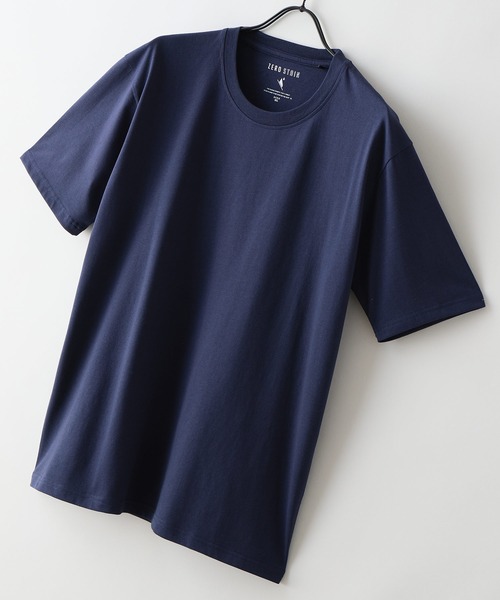 UNIIT（ユニット）の「【汗染みの目立ちにくいTシャツ ZEROSTAIN/ゼロステイン】クルーネックTシャツ 防汚 ＵＶカット（Tシャツ/カットソー・メンズ・ブルー/ホワイト/ネイビー/ブラック・LARGE/MEDIUM/X-LARGE）」の12枚目の写真
