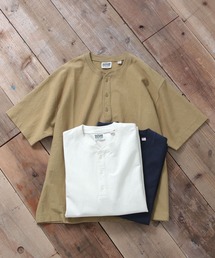 BAYFLOW | [USAコットン]ヘビーウェイトヘンリーネック半袖Tシャツ(Tシャツ/カットソー)