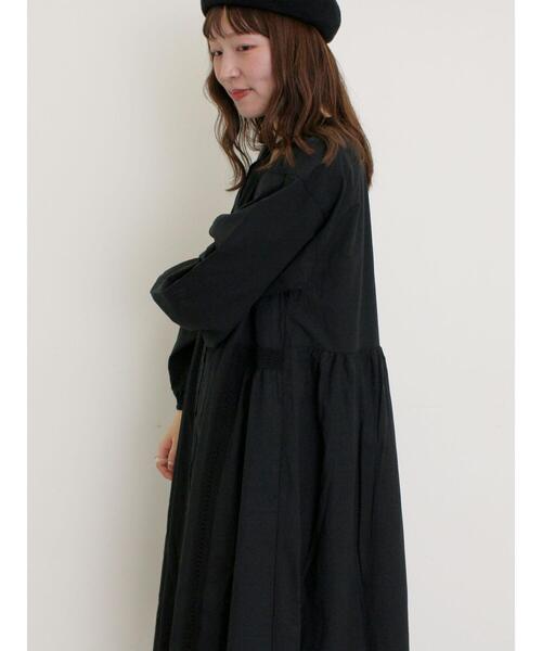 Samansa Mos2（サマンサ モスモス）の「はおり切り替えレースワンピース（ワンピース・レディース・ブラック/オフホワイト/ブルー・M/S）」の4枚目の写真