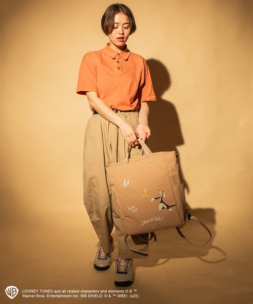 ACCOMMODE（アコモデ）の「ルーニー・テューンズ/バックパック（バックパック/リュック・レディース・ブラック/ベージュ・FREE）」の4枚目の写真