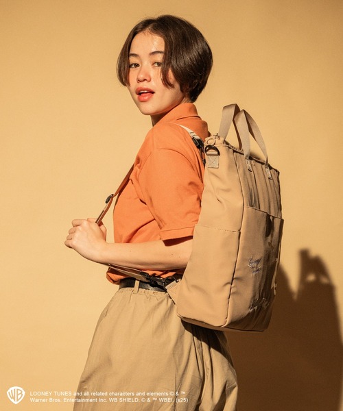 ACCOMMODE（アコモデ）の「ルーニー・テューンズ/バックパック（バックパック/リュック・レディース・ブラック/ベージュ・FREE）」の6枚目の写真