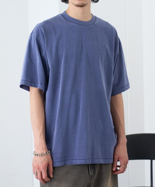 LIFEMAX(ライフマックス)の「【LIFEMAX】6.5オンスピグメントダイ 半袖 Tシャツ MS1170(Tシャツ/カットソー・メンズ・マスタード/ネイビー/パープル/ブラック/ピンク/グリーン/オフホワイト・S/M/L/XL)」の4枚目の写真