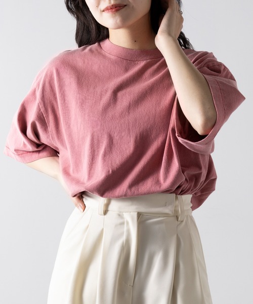 LIFEMAX(ライフマックス)の「【LIFEMAX】6.5オンスピグメントダイ 半袖 Tシャツ MS1170(Tシャツ/カットソー・メンズ・マスタード/ネイビー/パープル/ブラック/ピンク/グリーン/オフホワイト・S/M/L/XL)」の10枚目の写真