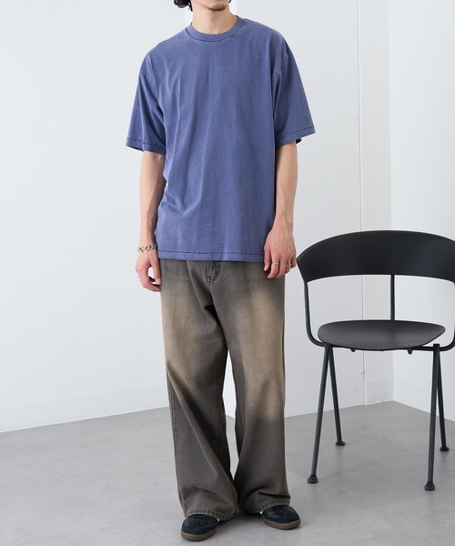 LIFEMAX(ライフマックス)の「【LIFEMAX】6.5オンスピグメントダイ 半袖 Tシャツ MS1170(Tシャツ/カットソー・メンズ・マスタード/ネイビー/パープル/ブラック/ピンク/グリーン/オフホワイト・S/M/L/XL)」の22枚目の写真