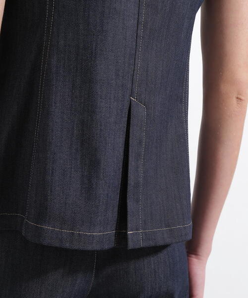 PINKY&DIANNE（ピンキーアンドダイアン）の「◆リヨセルデニムベスト（シャツ/ブラウス・レディース・ネイビー/カーキ・38）」の21枚目の写真