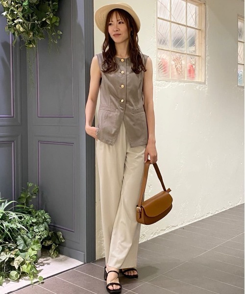 PINKY&DIANNE（ピンキーアンドダイアン）の「◆リヨセルデニムベスト（シャツ/ブラウス・レディース・ネイビー/カーキ・38）」の7枚目の写真