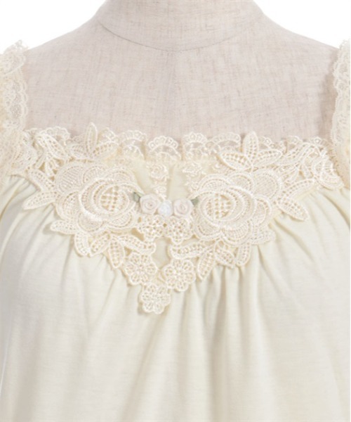 axes femme（アクシーズファム）の「ローズレースタンクトップ（キャミソール・レディース・クリーム/ブラック・FREE）」の14枚目の写真