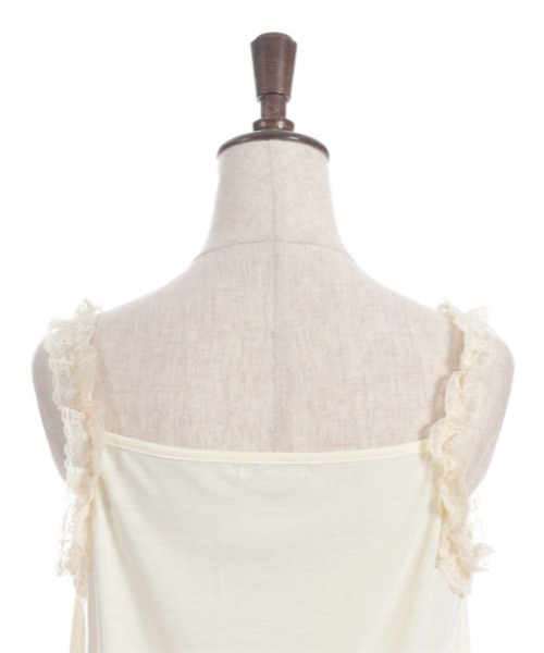 axes femme（アクシーズファム）の「ローズレースタンクトップ（キャミソール・レディース・クリーム/ブラック・FREE）」の13枚目の写真