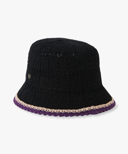 セール】ワッフル風ニットクロッシェ（ハット）｜ANNA SUI