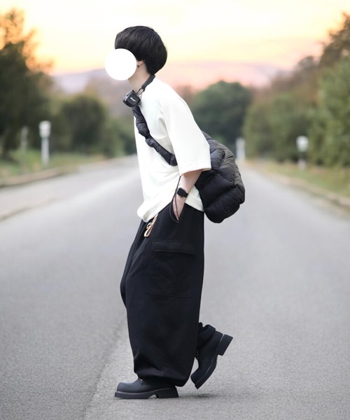 DOOPZ（ドープス）の「BAGGY SWEAT CARGO PANTS - バギースウェットカーゴパンツ（カーゴパンツ・メンズ・ダークブラウン/ブラック・SMALL/MEDIUM/LARGE）」の19枚目の写真