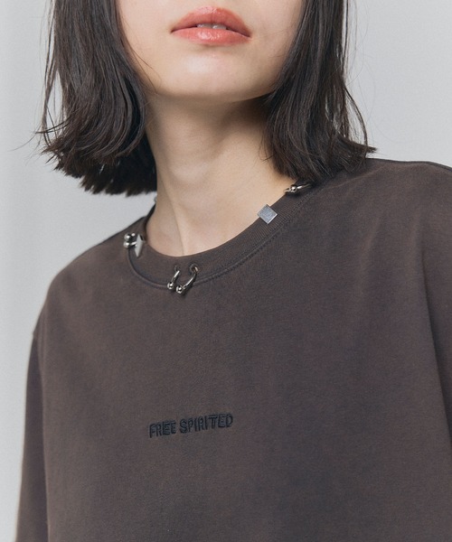 tシャツ ボディピアスTシャツ「ELLEgirl/エルガール」 レディース tシャツ ボディピアスTシャツ「ELLEgirl/エルガール