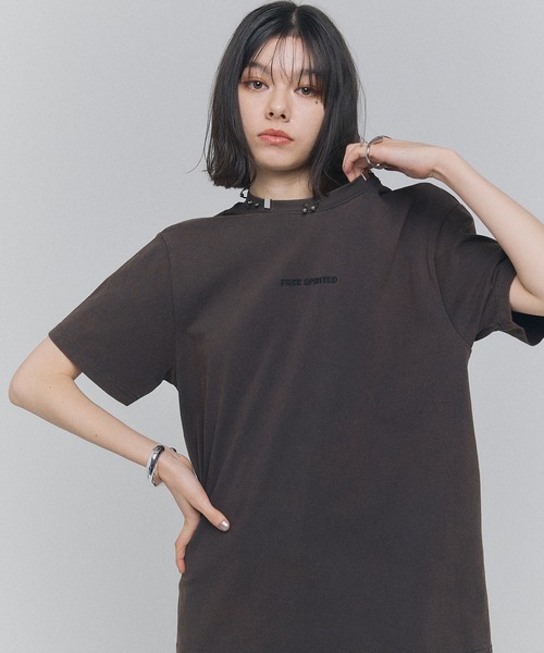 ELLEgirl（エルガール）の「ボディピアスTシャツ【ELLEgirl