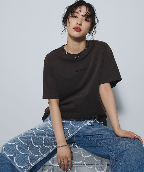 ボディピアスTシャツ【ELLEgirl/エルガール】（Tシャツ