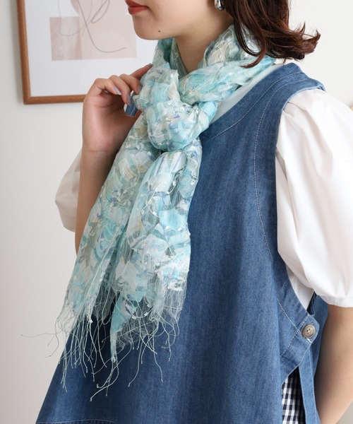 セール】PULUTOARLE シルクチュール刺繍ストール（ストール