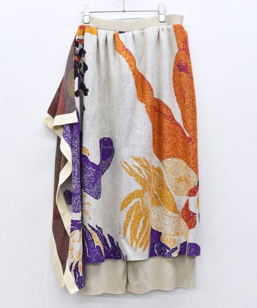 bedsidedrama（ベットサイドドラマ）の「Old Era Stole Skirt（スカート・レディース・ブラック/ベージュ・1）」の14枚目の写真