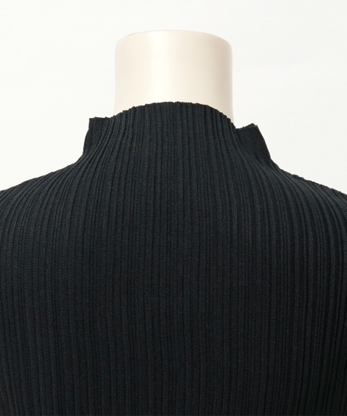 Rejoule(リジュール)の「フロントシアー ノースリーブハイネックニット(Tシャツ/カットソー・レディース・ブラック/ホワイト・FREE)」の12枚目の写真