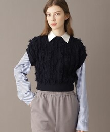 DRESSTERIOR | 【コットン100％/ショート丈】2WAYフリンジベスト(ベスト)