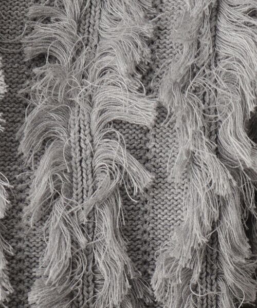 DRESSTERIOR（ドレステリア）の「【コットン100％/ショート丈】2WAYフリンジベスト（ベスト・レディース・グレー/ネイビー/アイボリー・36/38）」の8枚目の写真