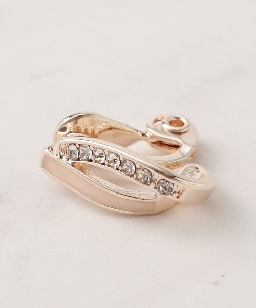 SHOO・LA・RUE（シューラルー）の「【痛くなりにくい】エポビジューイヤリング（イヤリング・レディース・シルバー/ゴールド/ピンクゴールド・00）」の6枚目の写真