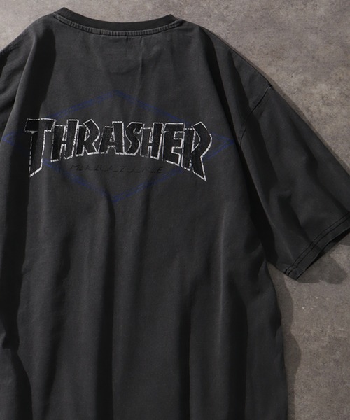 THRASHER（スラッシャー）の「【THRASHER/スラッシャー】ピグメント加工 バッグロゴ半袖Tシャツ（Tシャツ/カットソー・メンズ・ピンク/ブラウン/ブラック系その他2/ブラック系その他/ブルー/ブラック系その他4/ブラック系その他3・M/L/XL）」の5枚目の写真