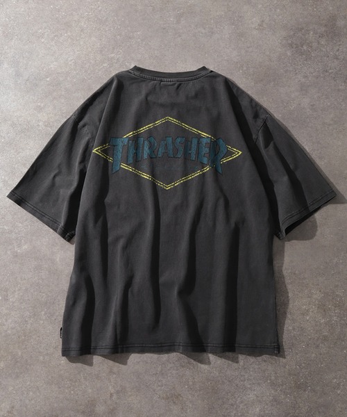THRASHER（スラッシャー）の「【THRASHER/スラッシャー】ピグメント加工 バッグロゴ半袖Tシャツ（Tシャツ/カットソー・メンズ・ピンク/ブラウン/ブラック系その他2/ブラック系その他/ブルー/ブラック系その他4/ブラック系その他3・M/L/XL）」の21枚目の写真