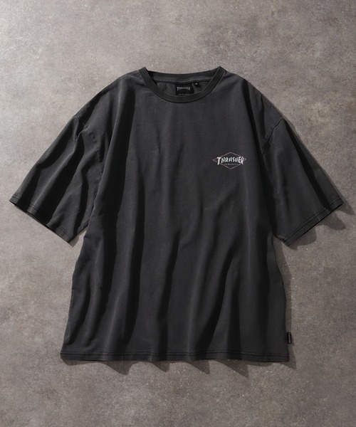 THRASHER（スラッシャー）の「【THRASHER/スラッシャー】ピグメント加工 バッグロゴ半袖Tシャツ（Tシャツ/カットソー・メンズ・ピンク/ブラウン/ブラック系その他2/ブラック系その他/ブルー/ブラック系その他4/ブラック系その他3・M/L/XL）」の18枚目の写真