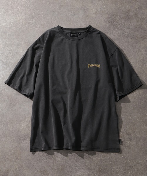 THRASHER（スラッシャー）の「【THRASHER/スラッシャー】ピグメント加工 バッグロゴ半袖Tシャツ（Tシャツ/カットソー・メンズ・ピンク/ブラウン/ブラック系その他2/ブラック系その他/ブルー/ブラック系その他4/ブラック系その他3・M/L/XL）」の22枚目の写真