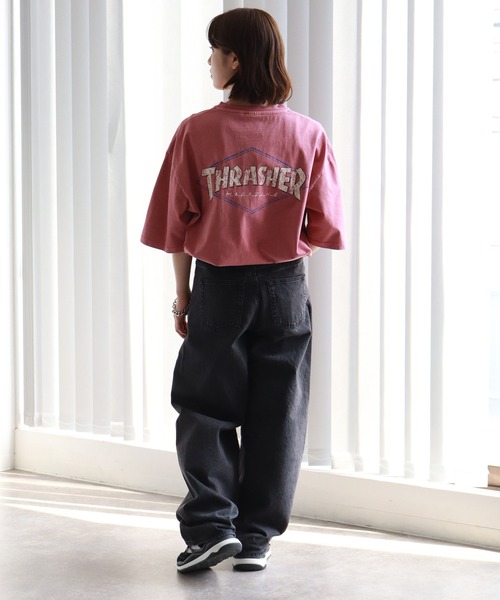 THRASHER（スラッシャー）の「【THRASHER/スラッシャー】ピグメント加工 バッグロゴ半袖Tシャツ（Tシャツ/カットソー・メンズ・ピンク/ブラウン/ブラック系その他2/ブラック系その他/ブルー/ブラック系その他4/ブラック系その他3・M/L/XL）」の17枚目の写真
