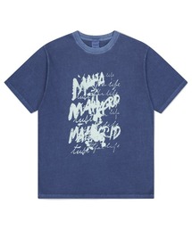 『mahagrid/マハグリッド』 WRITER PIGMENT TEE /ライターピグメント 半袖Tシャツ