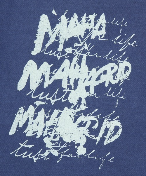 MAHAGRID(マハグリッド)の「『mahagrid/マハグリッド』 WRITER PIGMENT TEE /ライターピグメント 半袖Tシャツ(Tシャツ/カットソー・メンズ・ブルー/カーキ・M/L)」の13枚目の写真