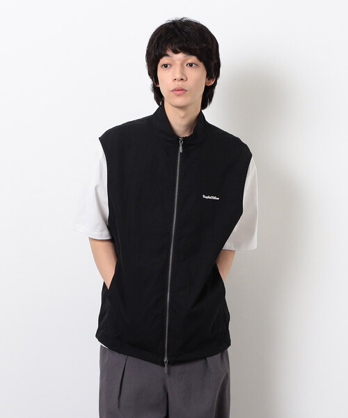 Purple&Yellow(パープルアンドイエロー)の「コットンナイロンツイルベスト(ベスト・メンズ・ネイビー/ブラック・SMALL/MEDIUM/LARGE)」の2枚目の写真