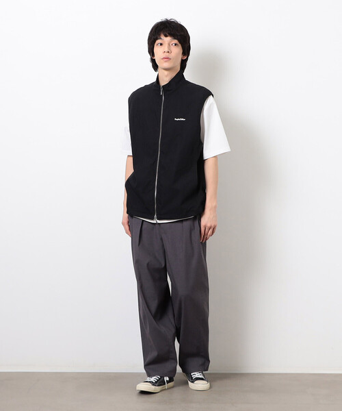 Purple&Yellow(パープルアンドイエロー)の「コットンナイロンツイルベスト(ベスト・メンズ・ネイビー/ブラック・SMALL/MEDIUM/LARGE)」の8枚目の写真