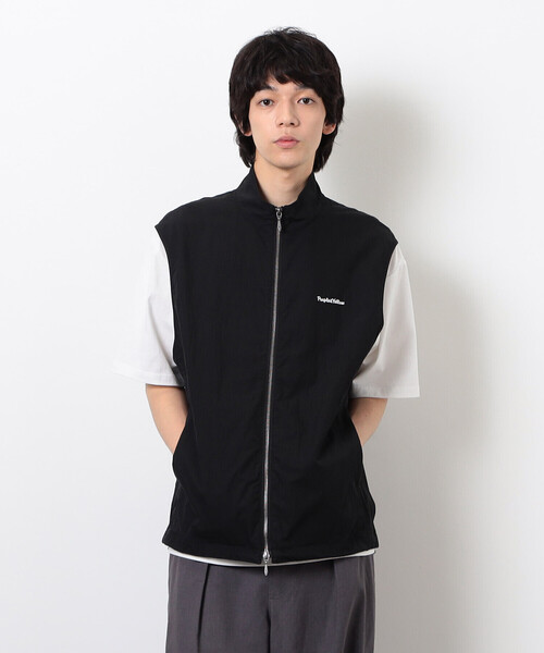 Purple&Yellow(パープルアンドイエロー)の「コットンナイロンツイルベスト(ベスト・メンズ・ネイビー/ブラック・SMALL/MEDIUM/LARGE)」の3枚目の写真