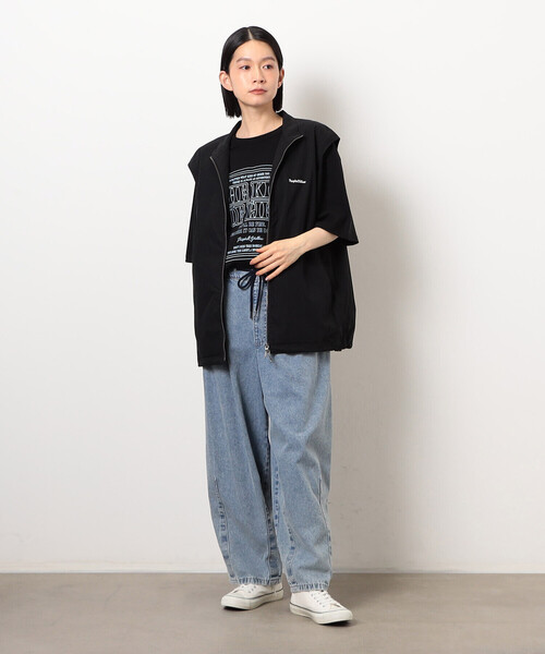 Purple&Yellow(パープルアンドイエロー)の「コットンナイロンツイルベスト(ベスト・メンズ・ネイビー/ブラック・SMALL/MEDIUM/LARGE)」の10枚目の写真