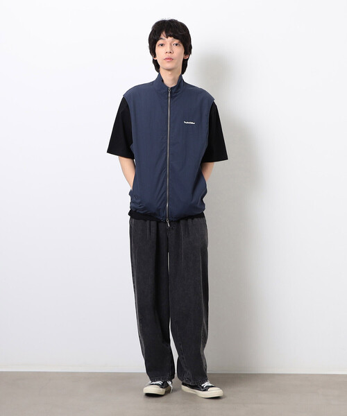 Purple&Yellow(パープルアンドイエロー)の「コットンナイロンツイルベスト(ベスト・メンズ・ネイビー/ブラック・SMALL/MEDIUM/LARGE)」の15枚目の写真