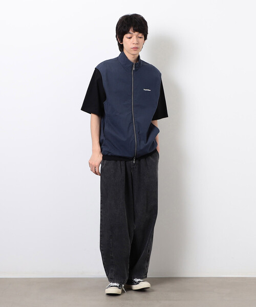 Purple&Yellow(パープルアンドイエロー)の「コットンナイロンツイルベスト(ベスト・メンズ・ネイビー/ブラック・SMALL/MEDIUM/LARGE)」の5枚目の写真