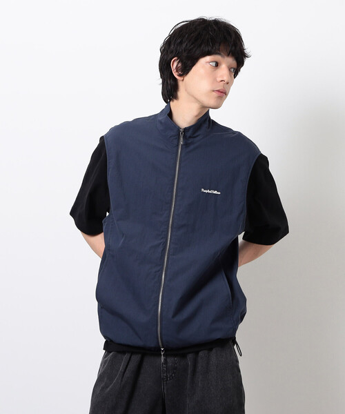 Purple&Yellow(パープルアンドイエロー)の「コットンナイロンツイルベスト(ベスト・メンズ・ネイビー/ブラック・SMALL/MEDIUM/LARGE)」の18枚目の写真