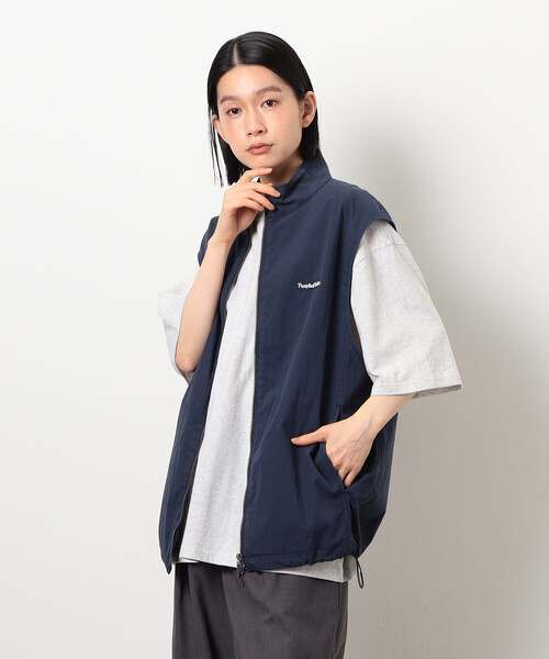 Purple&Yellow(パープルアンドイエロー)の「コットンナイロンツイルベスト(ベスト・メンズ・ネイビー/ブラック・SMALL/MEDIUM/LARGE)」の21枚目の写真