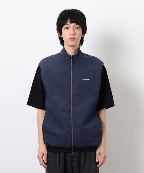 Purple&Yellow(パープルアンドイエロー)の「コットンナイロンツイルベスト(ベスト・メンズ・ネイビー/ブラック・SMALL/MEDIUM/LARGE)」の22枚目の写真