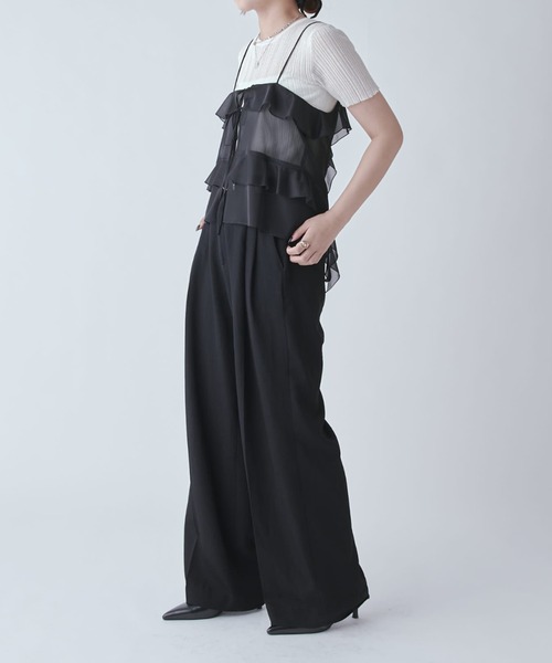 Lui's（ルイス）の「シアーリブニットトップス（Tシャツ/カットソー・レディース・ブラウン/ホワイト系その他/グレー/ブラック・FREE）」の14枚目の写真