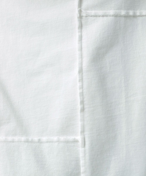 BAYFLOW（ベイフロー）の「[パッチワークデザイン]リメイクライク半袖Tシャツ（Tシャツ/カットソー・メンズ・ピンク/オフホワイト/グレー/チャコール・MEDIUM/LARGE）」の7枚目の写真