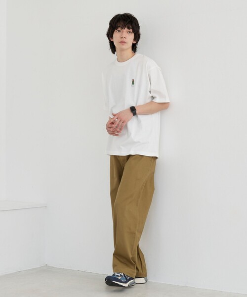 coen（コーエン）の「Teddy Bear（テディベア）別注ワンポイント刺繍Tシャツ（Tシャツ/カットソー・メンズ・ホワイト/ブラック/ダークグリーン/ダークブラウン/ネイビー/その他1/その他2/その他3/その他4・S/M/L/XL）」の20枚目の写真