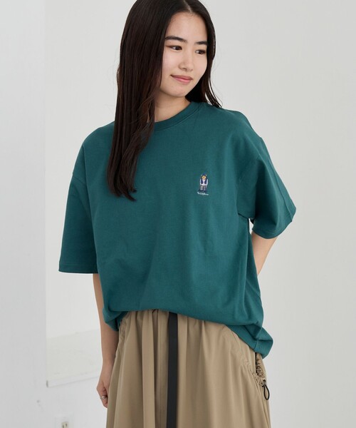 coen（コーエン）の「Teddy Bear（テディベア）別注ワンポイント刺繍Tシャツ（Tシャツ/カットソー・メンズ・ホワイト/ブラック/ダークグリーン/ダークブラウン/ネイビー/その他1/その他2/その他3/その他4・S/M/L/XL）」の18枚目の写真
