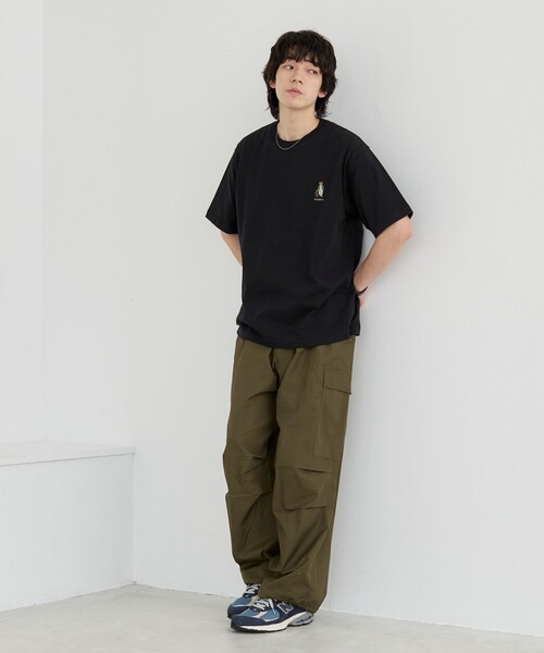 coen（コーエン）の「Teddy Bear（テディベア）別注ワンポイント刺繍Tシャツ（Tシャツ/カットソー・メンズ・ホワイト/ブラック/ダークグリーン/ダークブラウン/ネイビー/その他1/その他2/その他3/その他4・S/M/L/XL）」の14枚目の写真