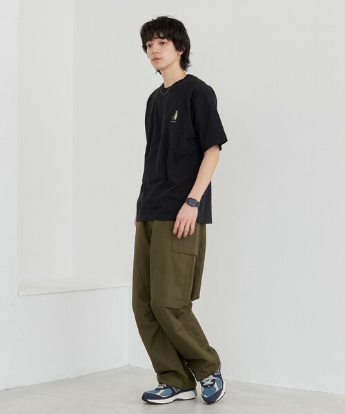 coen（コーエン）の「Teddy Bear（テディベア）別注ワンポイント刺繍Tシャツ（Tシャツ/カットソー・メンズ・ホワイト/ブラック/ダークグリーン/ダークブラウン/ネイビー/その他1/その他2/その他3/その他4・S/M/L/XL）」の12枚目の写真