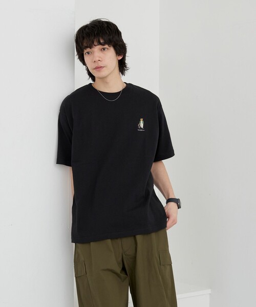 coen（コーエン）の「Teddy Bear（テディベア）別注ワンポイント刺繍Tシャツ（Tシャツ/カットソー・メンズ・ホワイト/ブラック/ダークグリーン/ダークブラウン/ネイビー/その他1/その他2/その他3/その他4・S/M/L/XL）」の11枚目の写真